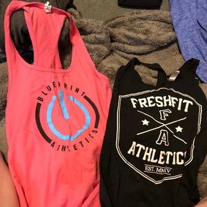 Various workout tank bundle.